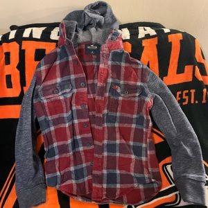Hollister flannel jacket; size XS